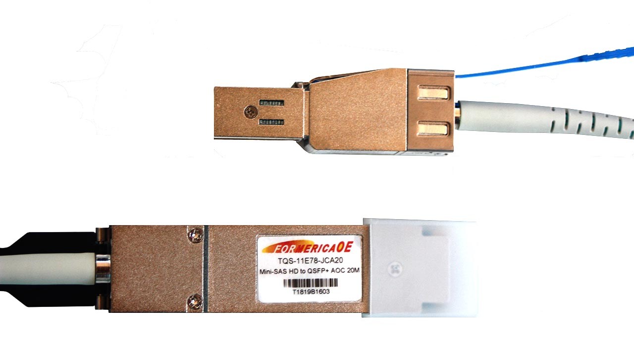 Active Optical Cable 48 GBE Mini-SAS HD to QSFP+ TQS-11E78-JCA20