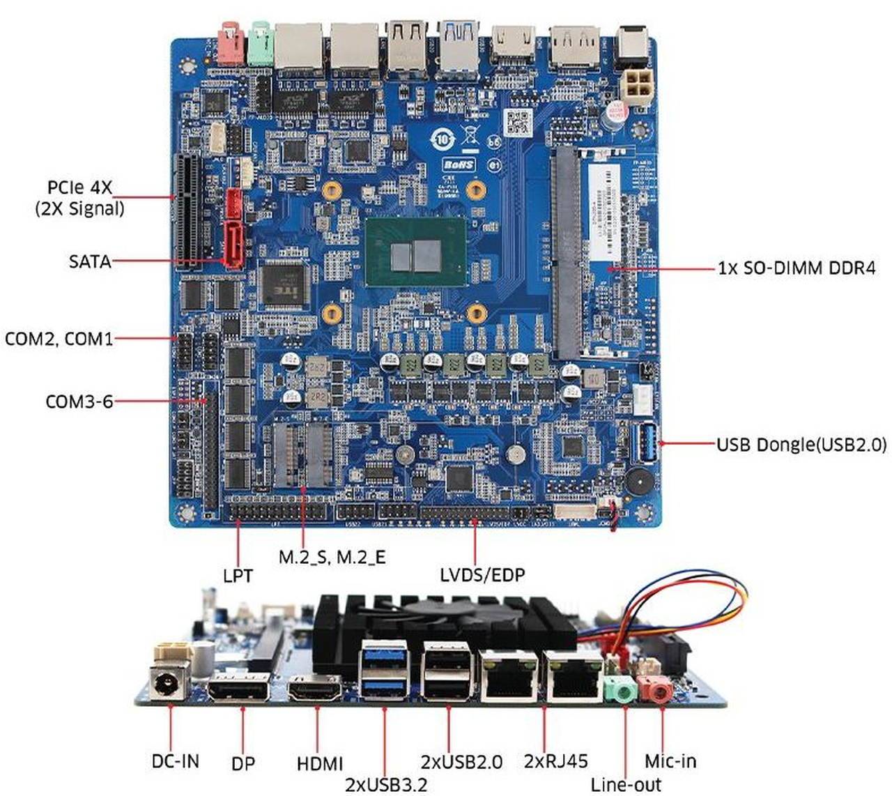 Mini-ITX Embedded Motherboard 1ST-MITX-ALN10