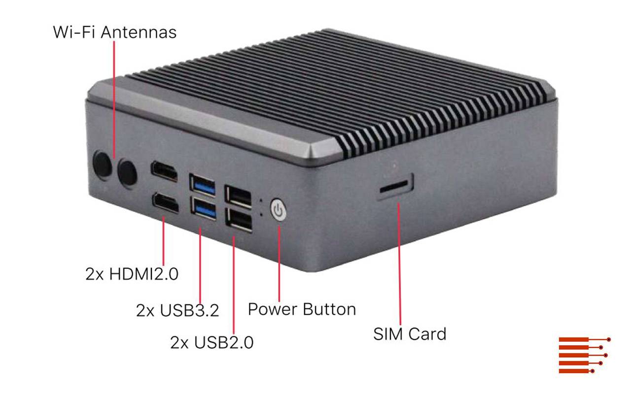Lüfterloser Mini-PC | Fanless mini PC 1ST-nanoE4