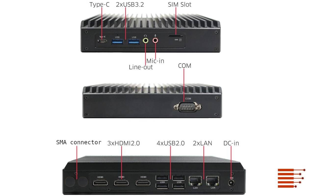 Luefterloser Mini-PC | Fanless mini PC VHEHL-30