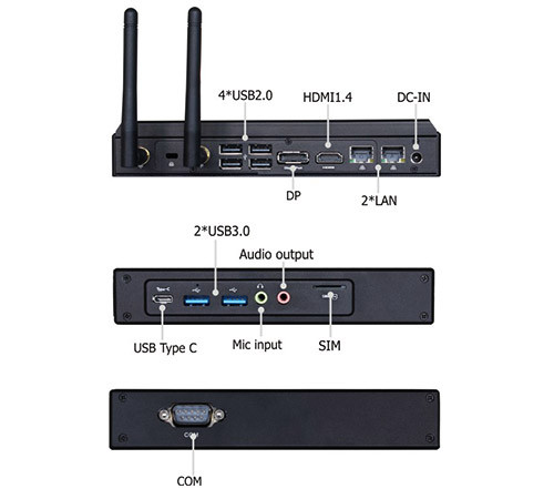 Ultra Thin Fanless Computer | Superflacher lüfterloser embedded PC 1ST-UTFC30K