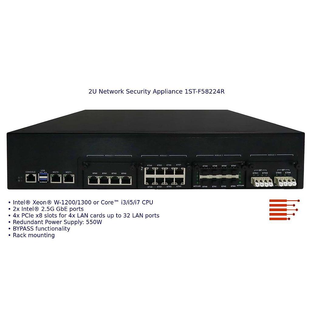 2U Network Security Appliance 1ST-F58224R