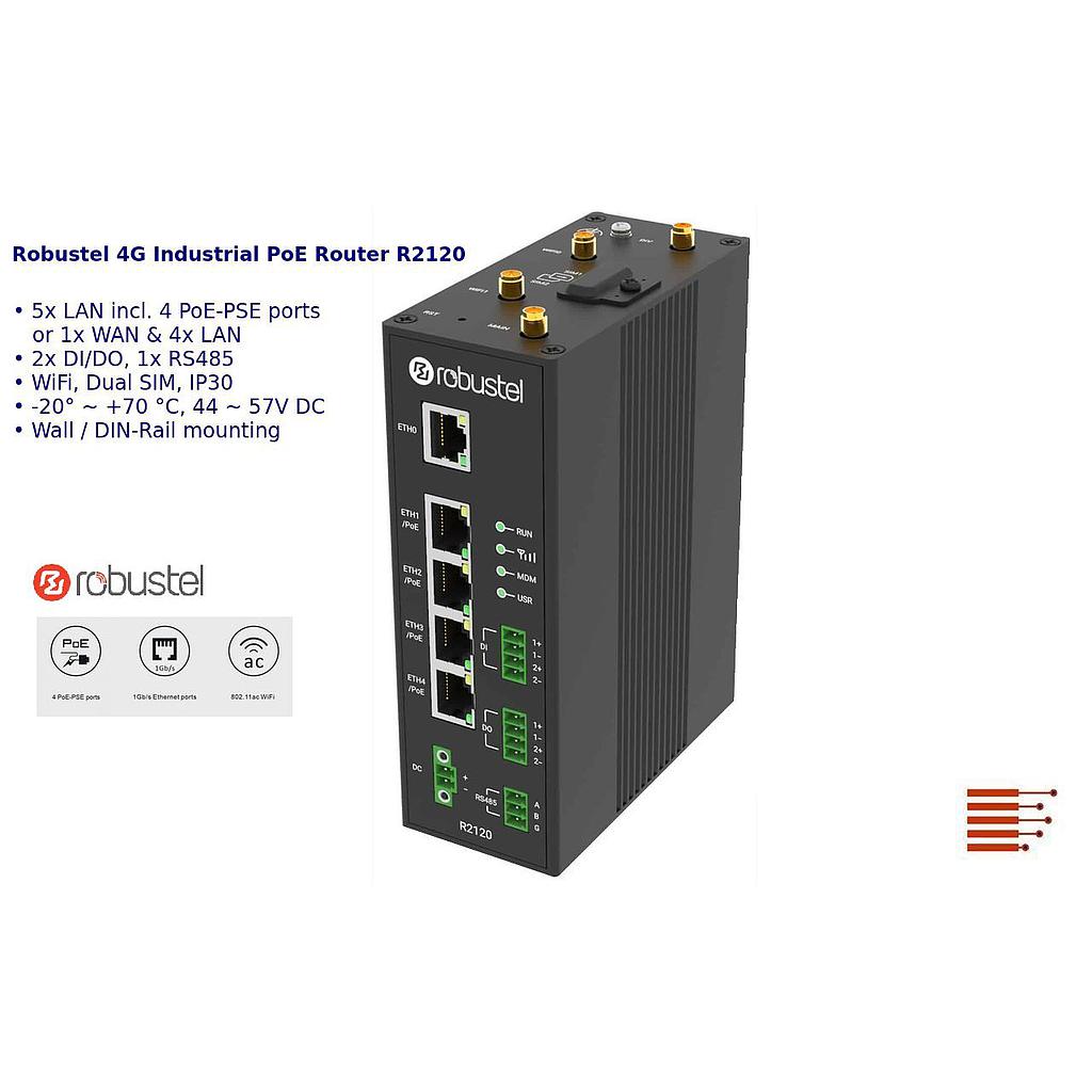 4G Industrie PoE-Router R2120